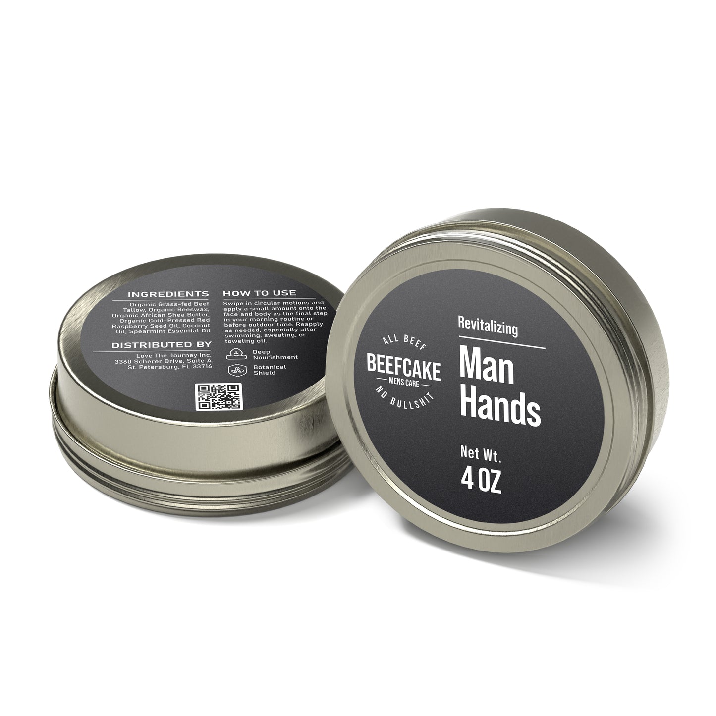 Man Hands Revitalizing Repair Balm